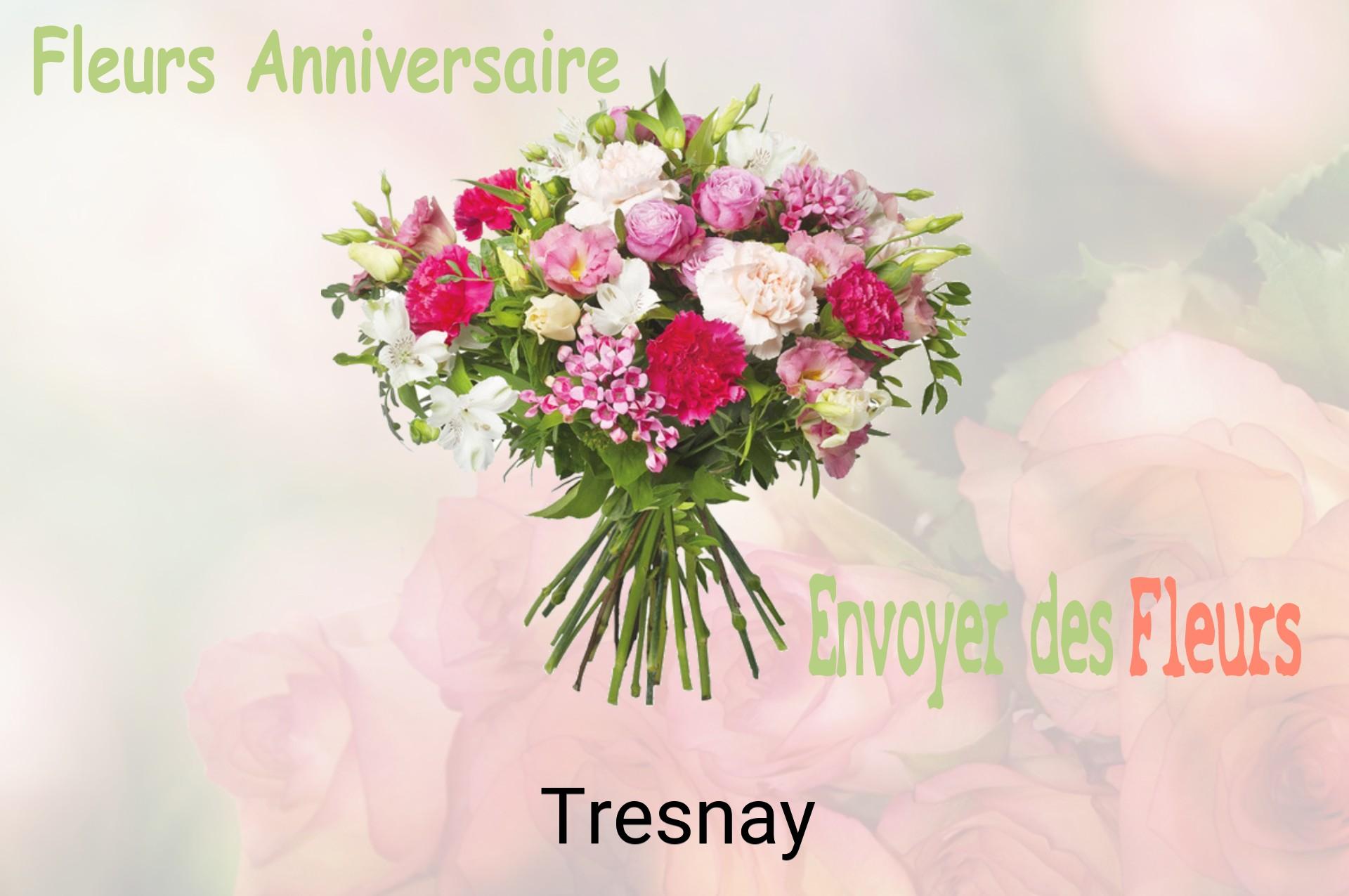 Bouquet de fleurs d’anniversaire livré à Tresnay